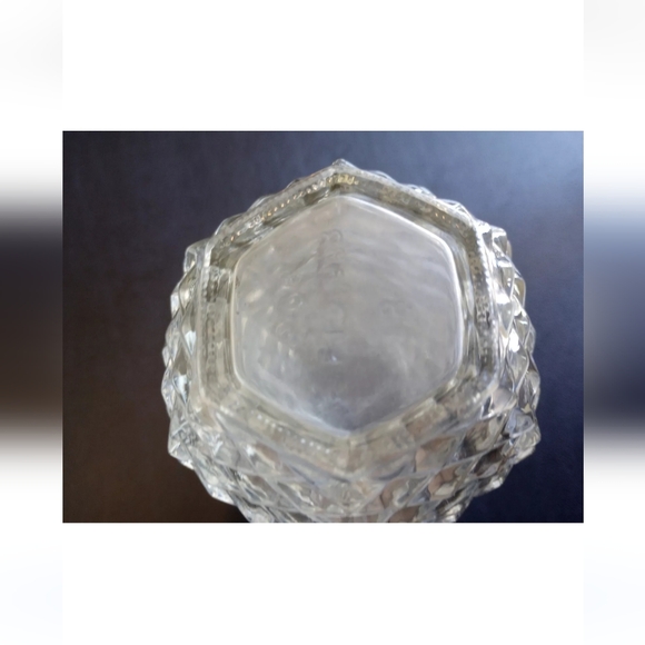 Vintage FTD 1983 Pressed Glass Pineapple Shaped Vase 5 1/2" Tall - Picture 6 of 10